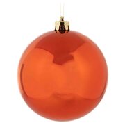 Weihnachtskugeln Christbaumkugeln XXL aus Kunststoff kupfer, 25cm, 1 Stk.