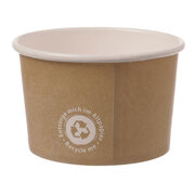 Eisbecher 230 ml Recycle Me ohne Kunststoffbeschichtung 8 oz � 9,0 cm, 54 Stk.