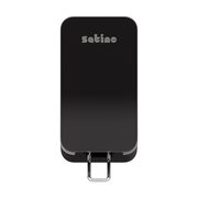 Satino Hyginity Clean&Care Seifenspender 500 ml, System SF2, 26,1 cm x 12,2 cm x 11,7 cm, manuell, schwarz