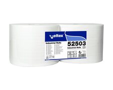 Celtex Putzpapier 2-lagig Zellstoff 22 x 38 cm wei�, 2 Rollen je 1000 Blatt