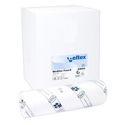 Celtex Liegenabdeckungen 2-lagig Tissue wei� 46x46cm 132 Abrisse, 9 Rollen je 50m