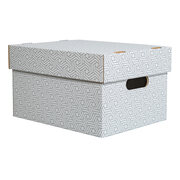 Aufbewahrungsboxen mit abnehmbaren Deckel 335x245x195mm wei grau