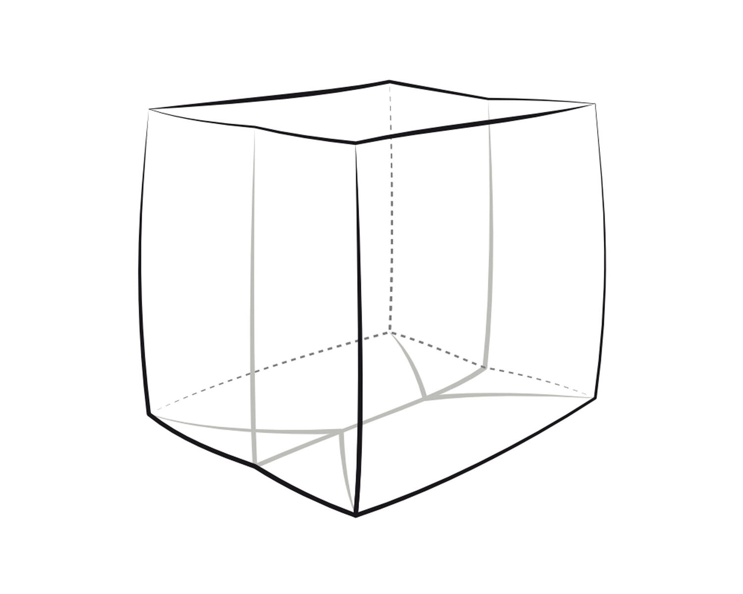 Seitenfaltensack  1250+850 x 1950 mm, LDPE transluzent, 75 my