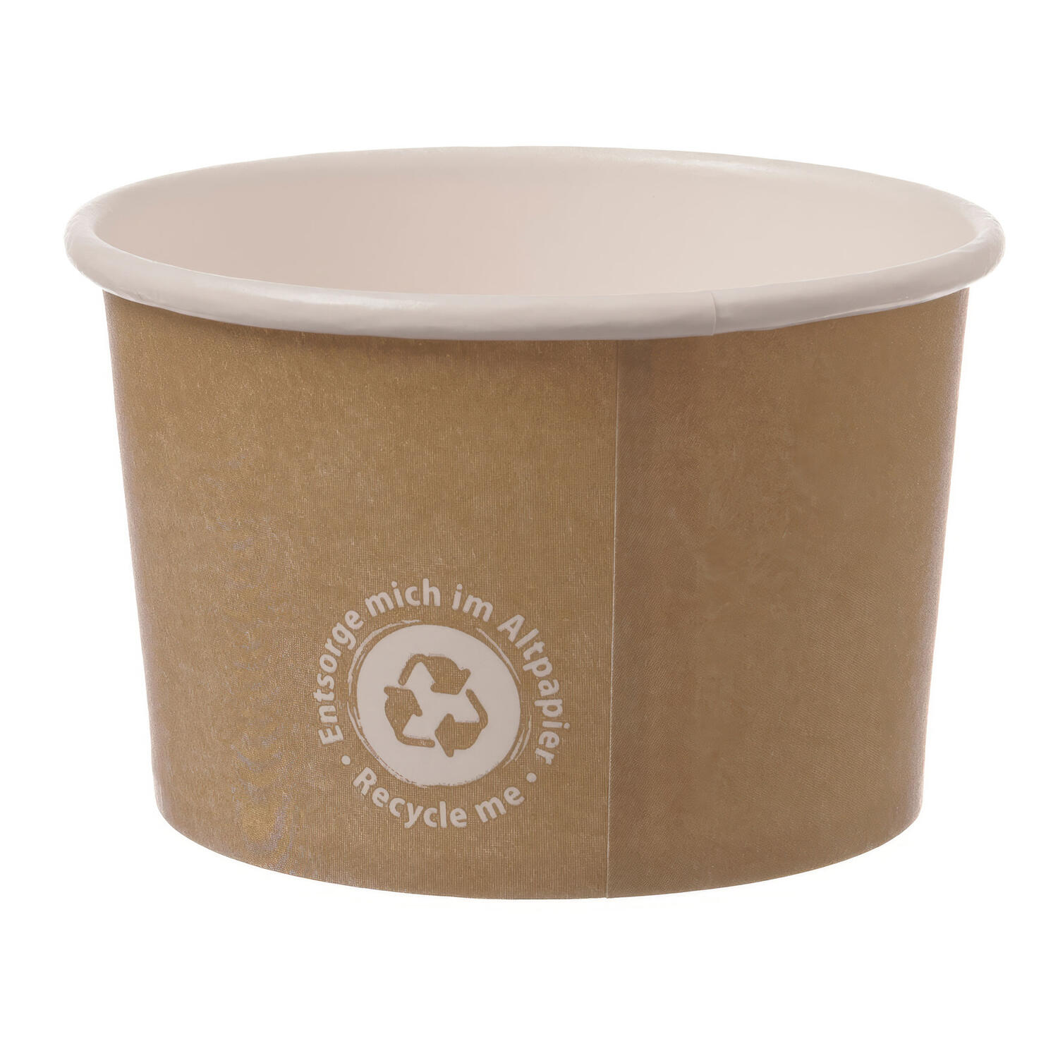 Eisbecher 360 ml Recycle Me ohne Kunststoffbeschichtung 12 oz � 10,5 cm, 55 Stk.