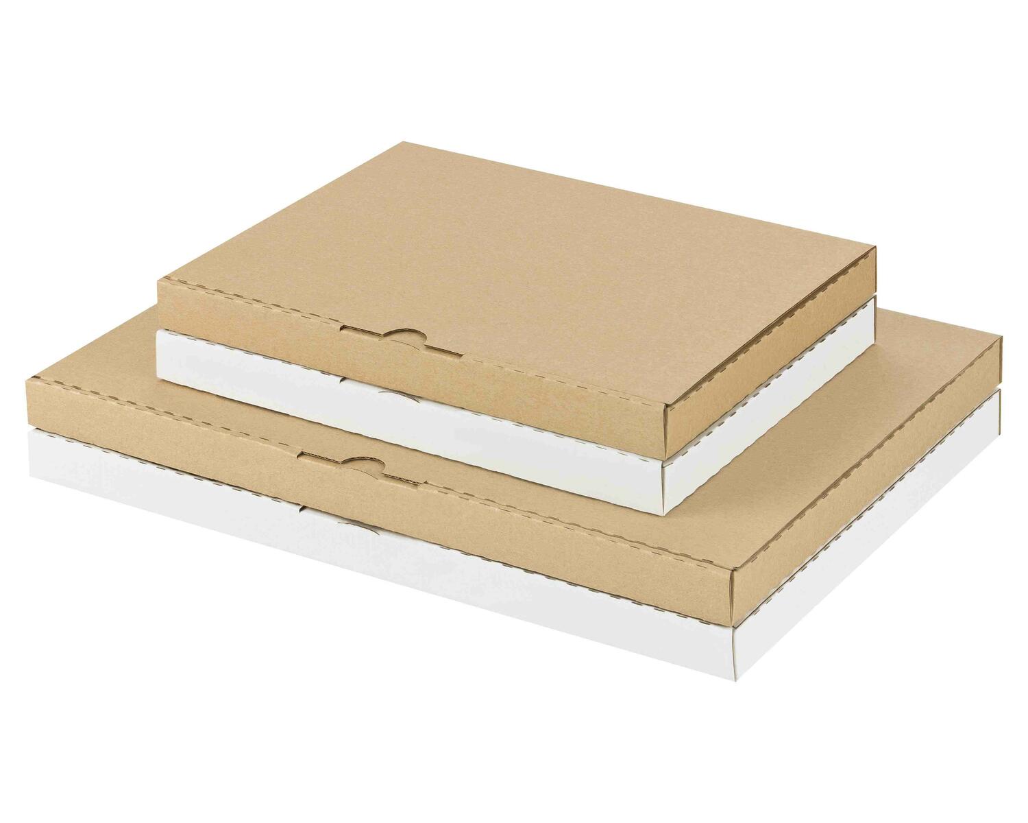Versandkarton 340x250x20mm schnelle Aufrichtung mit Steckverschluss Großbrief Maxibrief  A4 B4 braun