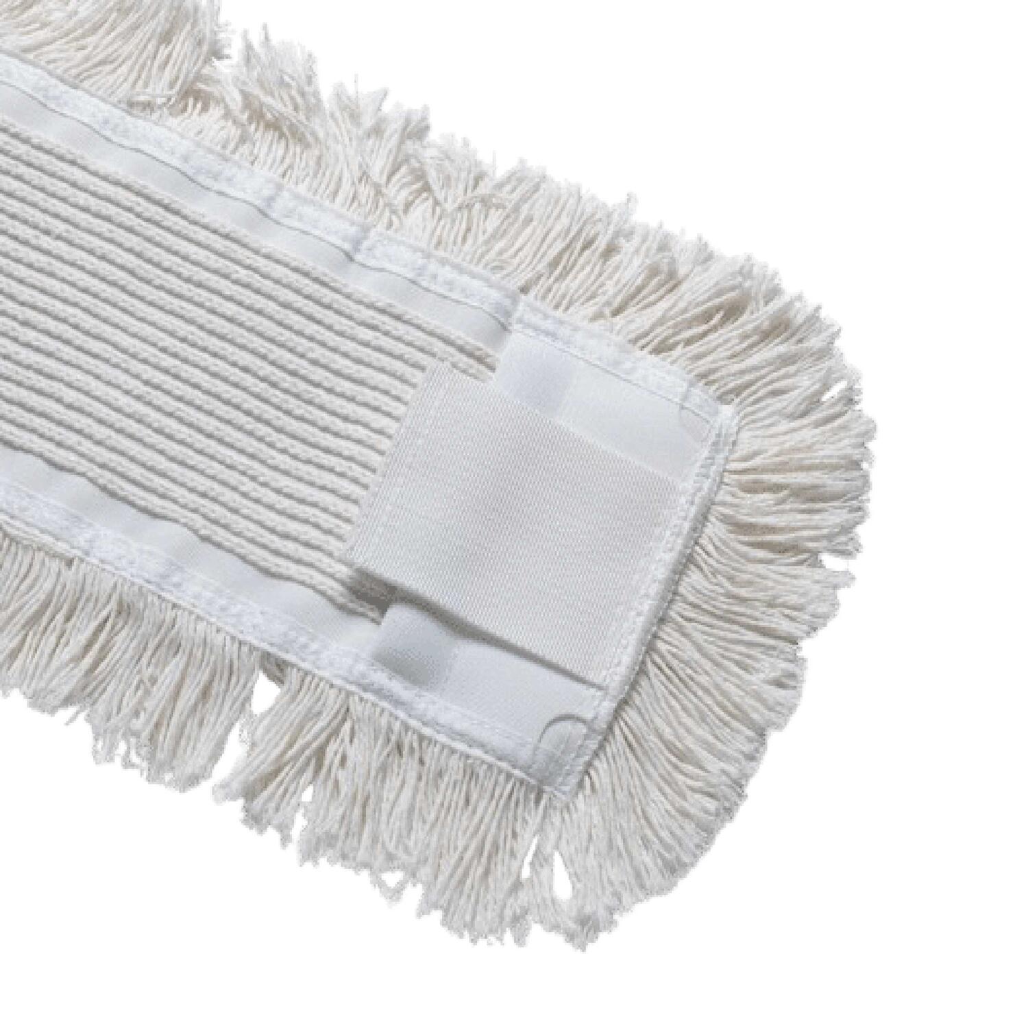 Baumwollmopps Premium mit Tasche und Lasche weiss 50cm, 10 Stk.