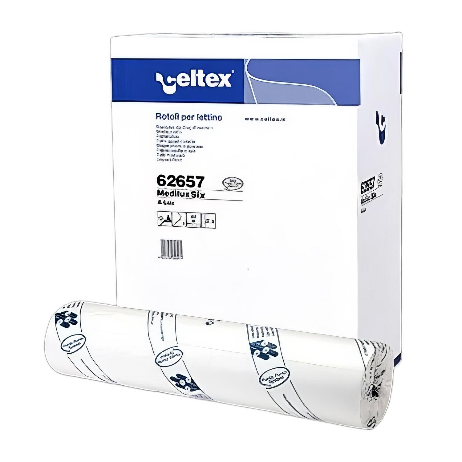Celtex Liegenabdeckungen 2-lagig Tissue wei� 60x38cm 132 Abrisse, 9 Rollen je 50m