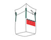 Big Bag  90x90x110cm beschichtet Typ Asbest mit 2 seitigem Asbestaufdruck