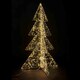 Weihnachtsbaum 3D aus Metall/PET, mit LED, warmwei, 120cm, 1 Stk.