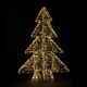 Weihnachtsbaum aus Metall/PET, mit LED, warmwei, 100cm, 1 Stk.
