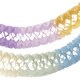 Girlande Pastellfarben aus Papier schwer entflammbar 17cm 3.6m, 1 Stk.