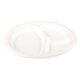 Teller�3-geteilt�aus�Bagasse,�naturwei�,�rund��26cm,�50Stk.�