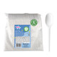 BIO L�ffel aus CPLA, wiederverwendbar, wei�, 16.5cm, 50 Stk.